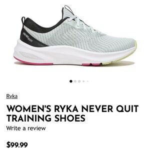Women’s Ryka Never Quit Training Shoe 6.5